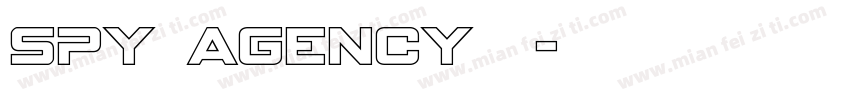 spy agency普通字体转换